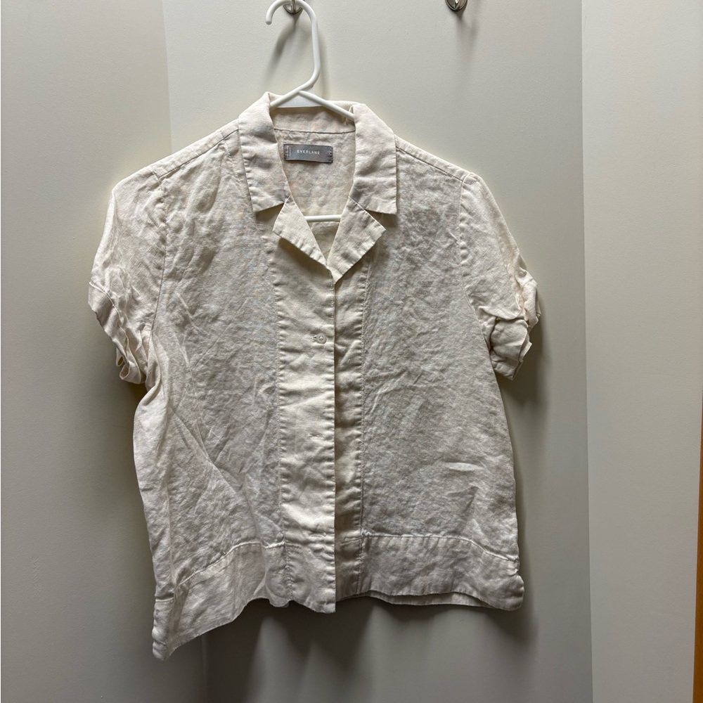 Everlane Off-White Button-Down Shirt